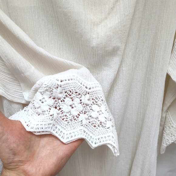 NWT Talbots white Shift Dress womens plus size 3X new crochet cotton - Picture 12 of 14